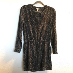 Banana Republic Leopard Print Tie Waist Dress 4